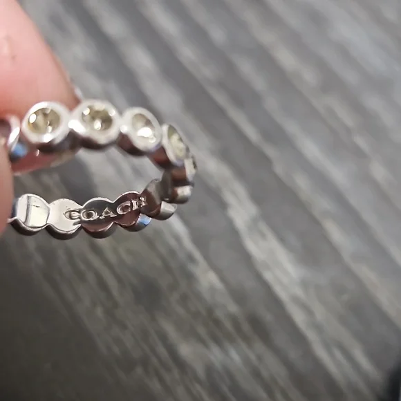 Coach silver ring sz 7.25 - Picture 3 of 4